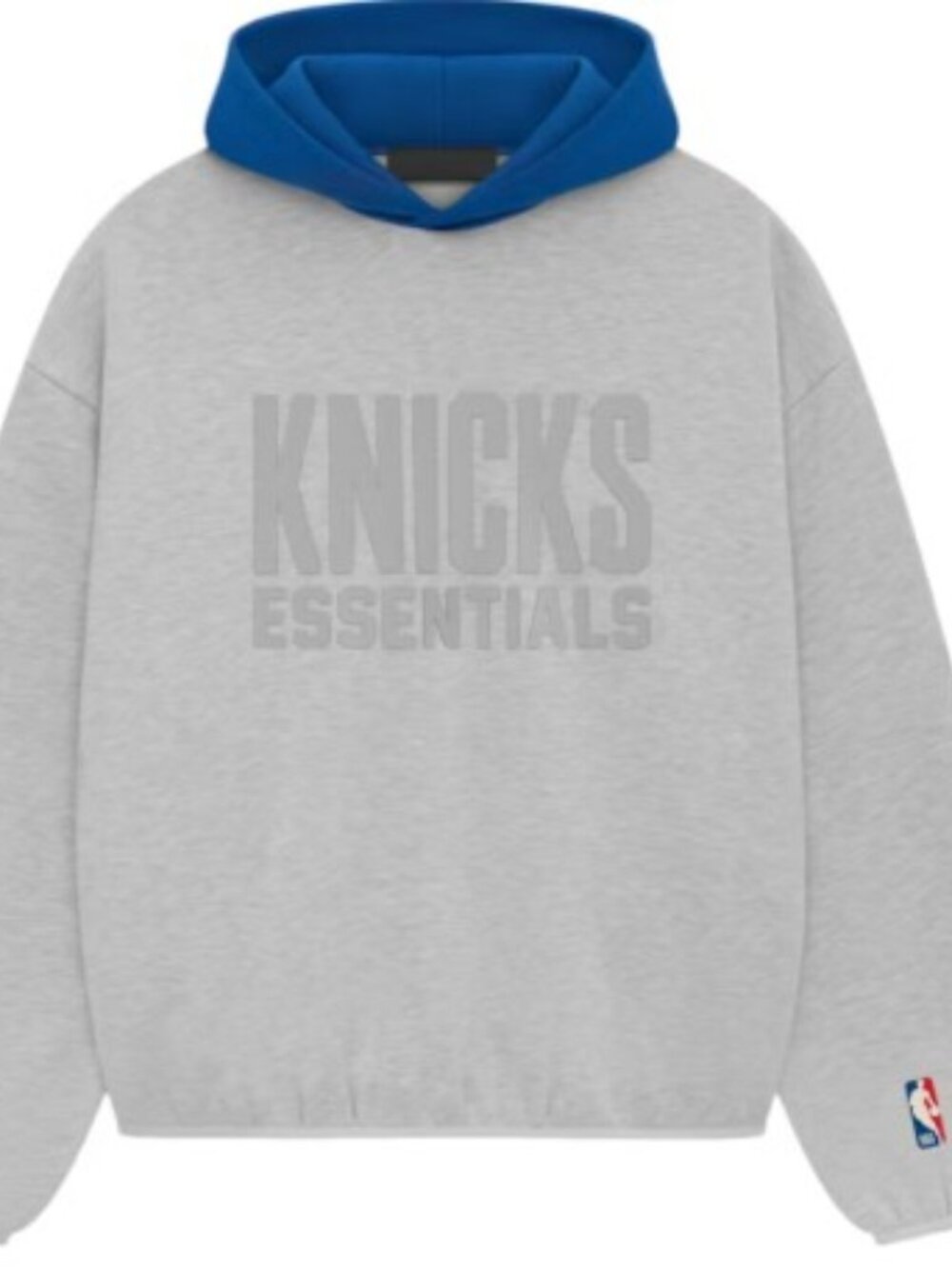 Fear of God Essentials NBA Knicks Hoodie Light Heather - Mens Size XS